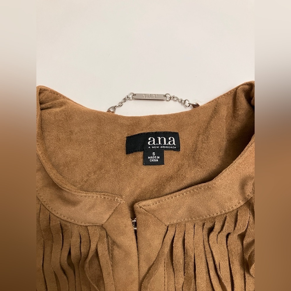 NWT A.N.A Faux suede fringe jacket! - Picture 2 of 6
